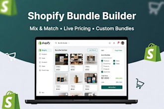 create shopify product bundle builder with live pricing calculator