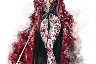 drawing fashion illustrations for designer presentations