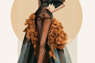 create a fashion illustration