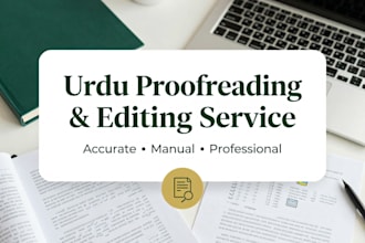 urdu proofreading and editing service