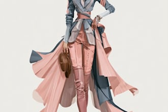 drawing fashion illustrations for designer presentations