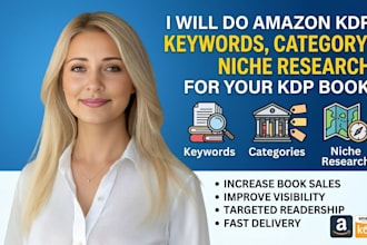 do amazon KDP keywords, category, niche research for your kdp book