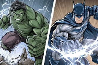 amazing superhero comic cartoon characters