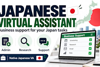 be your japanese virtual assistant for research and business support