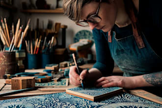 draw a vintage art illustration with linocut style