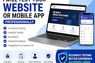 test your website or mobile app professionally