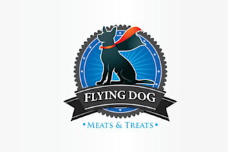 design greatest traditional logo for flying dog