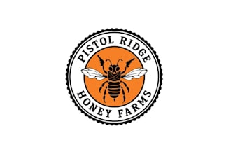 design local honey maker pistol ridge farms logo