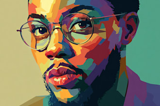 draw your high quality vector portrait