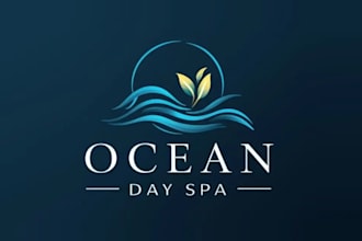 design custom motivation ocean day spa logo