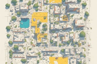 create vector plat maps, plot plans, and land layouts
