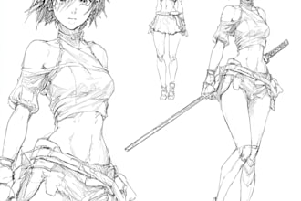 sketch storyboard in any art style