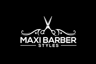 design professional barber salon logo