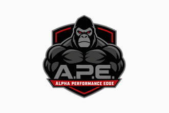 make an amazing luxury gorilla logo design in very short time