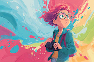 create vector character and anime illustration