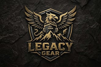 design a bold and legendary logo for your brand
