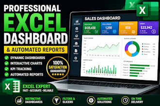 create a professional excel dashboard and automated reports