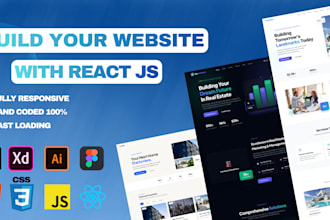 build a modern multi page website using react and javascript