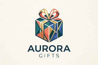 design a modern and creative gift box logo for your brand