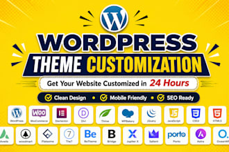modify and customize wordpress theme as per your needs