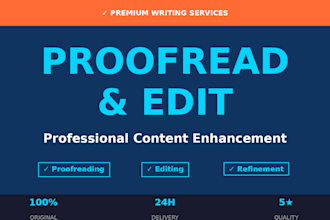 proofread, edit and provide plagiarism and ai reports