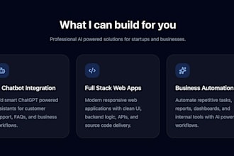 build ai websites and web applications for you
