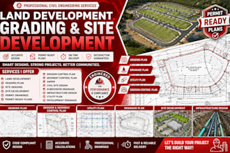 land development, grading plan, site development, permit drawings, swppp
