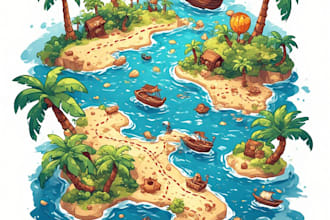 design fun treasure maps for events and parties