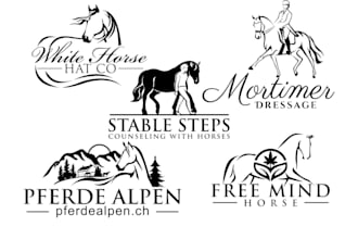 design unique equine horse animal pet equestrian logo