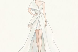 draw fashion illustration or sketch