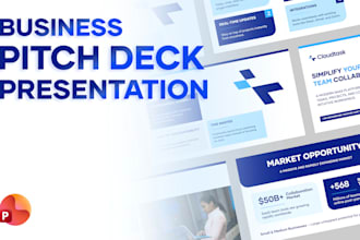 desgin professional powerpoint presentation slides and business deck