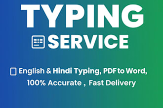 do fast and accurate english hindi typing work