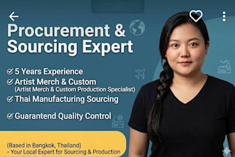 be your apparel sourcing agent and clothing production coordinator in thailand