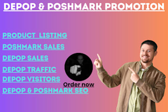 promote your poshmark listings, depop store to get sales
