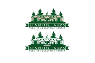design greatest super horse barn themed logo