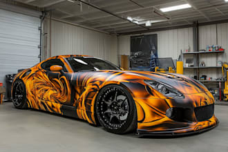 make a car wrap design and vehicle wrap design