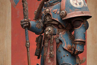 draw custom warhammer 40k illustrations and grimdark