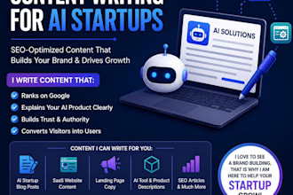 write SEO content for ai startups and saas businesses