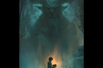 fantasy book cover design or fantasy book cover