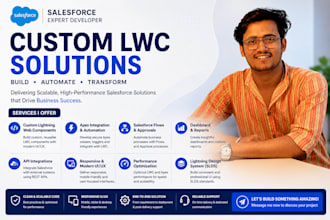 develop custom salesforce lwc components and lightning UI