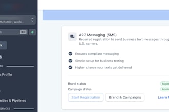 setup a2p 10dlc registration for gohighlevel and twilio
