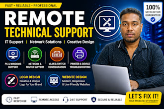 provide professional remote technical support
