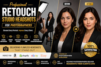 retouch studio headshots for photographers