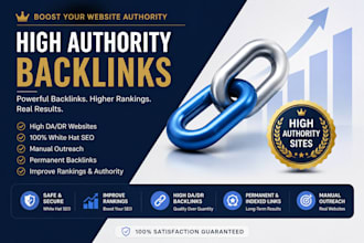 create 50 high authority do follow SEO profile backlinks