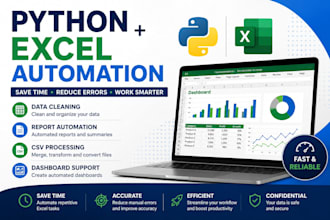 automate excel, CSV reports and workflows using python