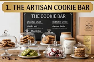 design a professional menu for your bakery or coffee shop