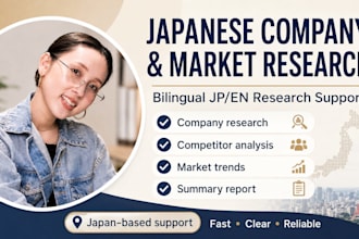 research japanese companies and market information