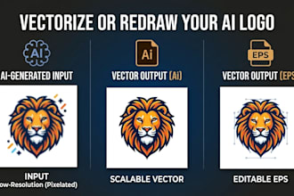 vectorize or redraw your ai logo