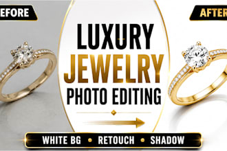 edit luxury jewelry product photos for ecommerce