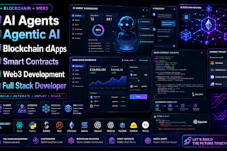 develop ai agents, agentic ai, blockchain dapps and web3 applications